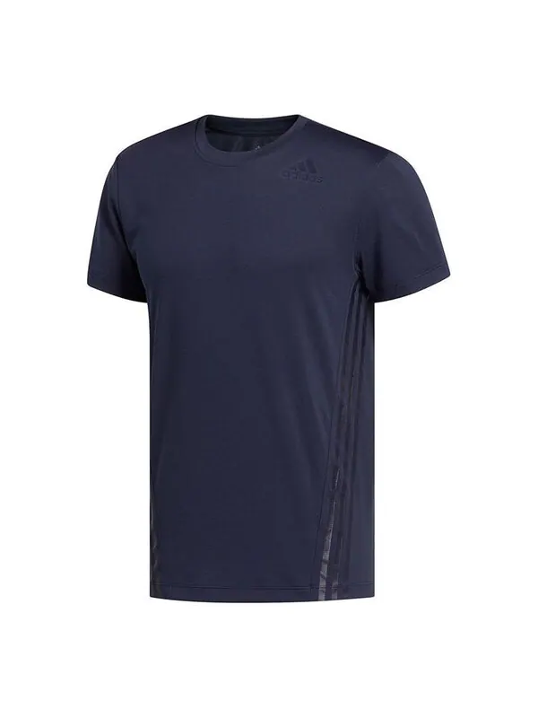Футболка men's aero 3s crew neck blue Adidas — изображение 1 из 4, синий