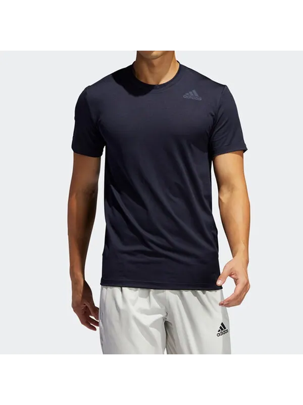 Футболка adidas Kenta Rise Tee Training Sports Short Sleeve Blue — изображение 3 из 4, синий