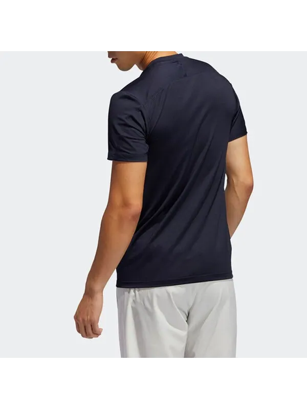 Футболка adidas Kenta Rise Tee Training Sports Short Sleeve Blue — изображение 4 из 4, синий