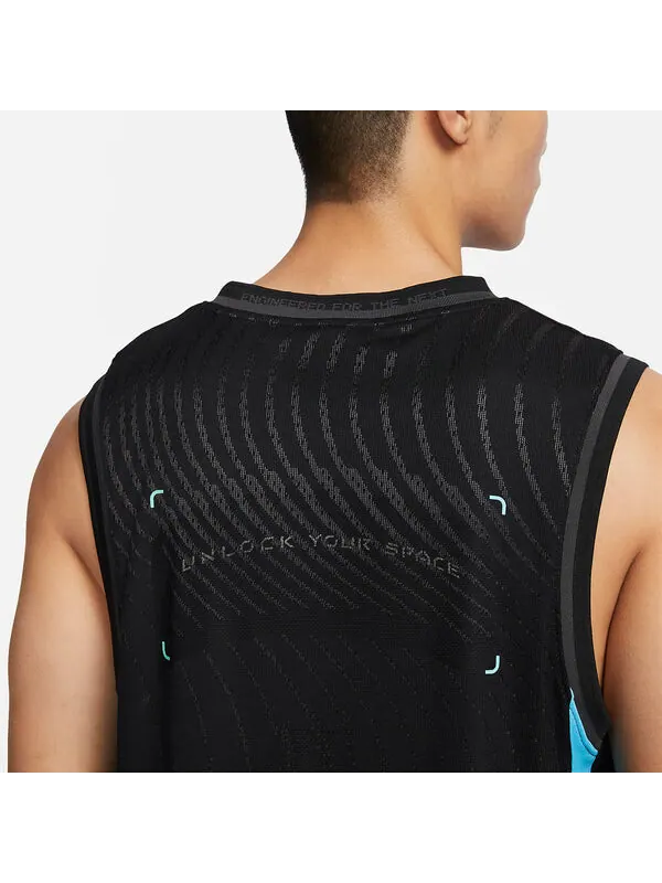 Футболка Nike DRI-FIT ADV Basketball Jersey 'Black' — изображение 3 из 4, черный/мульти