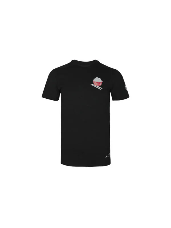 Футболка adidas GFX T BALL Sports Soccer/Football Training Short Sleeve Black — изображение 2 из 4, черный