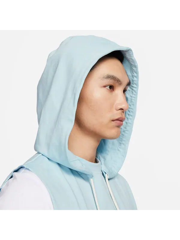 Жилеты Dri Fit, впитывающий пот, безрукавный жилет с капюшоном Nike — изображение 3 из 4, синий