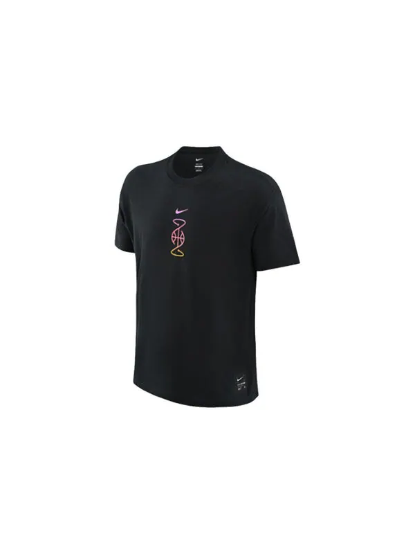 Футболка Nike Dri-Fit Max90 T-Shirt 'Black' — изображение 2 из 2, черный/мульти