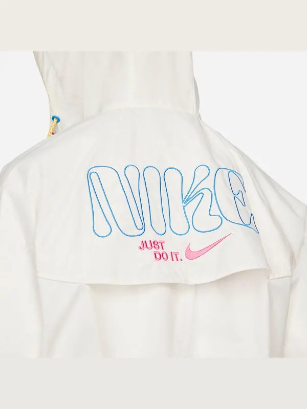 Куртка Nike Woven Sports Hooded Windbreaker Jacket 'White' — изображение 2 из 4