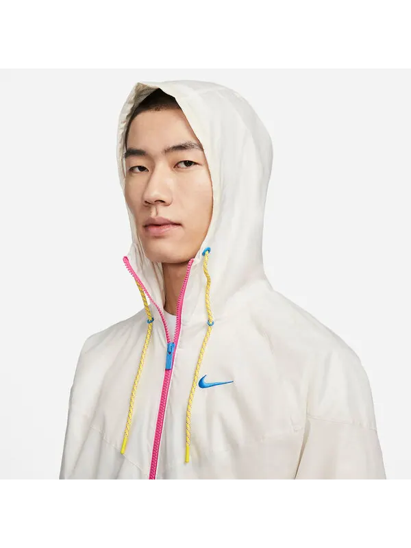 Куртка Nike Woven Sports Hooded Windbreaker Jacket 'White' — изображение 3 из 4