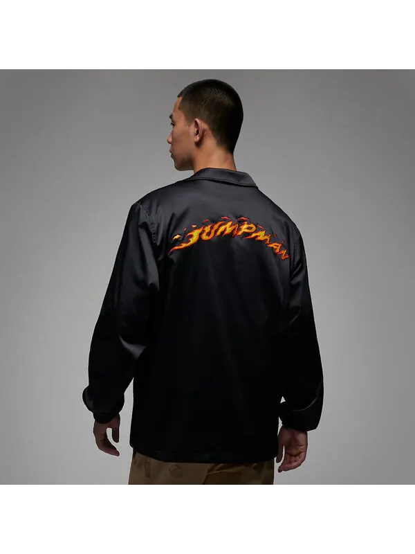 Куртка Air Jordan Fire Coach Jacket 'Black' — изображение 3 из 3, черный