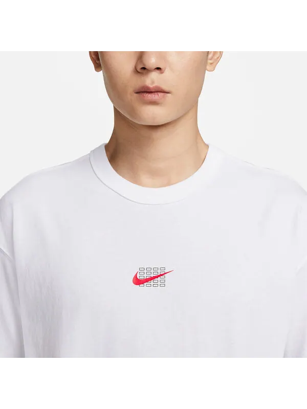 Футболка Nike Sportswear Perfect T-Shirt 'White' — изображение 2 из 3, белый/мульти