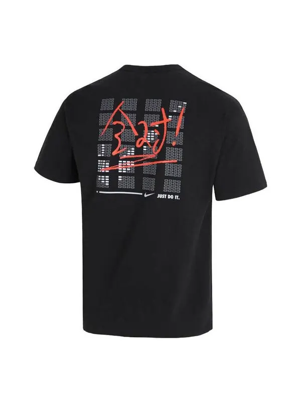 Футболка Nike Sportswear Perfect T-Shirt 'Black' — изображение 1 из 4, черный/мульти