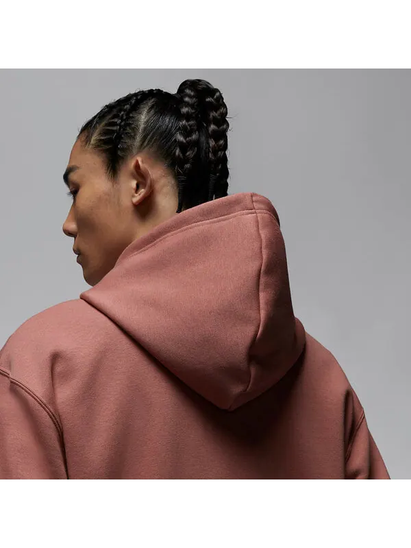 Толстовка full-zip fleece hoodie 'burgundy' Air Jordan — изображение 3 из 4, бордовый