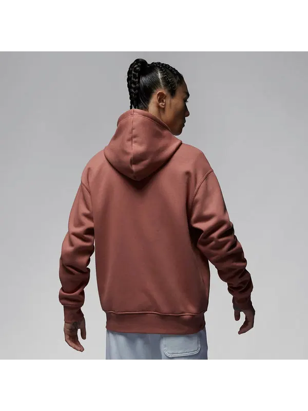 Толстовка full-zip fleece hoodie 'burgundy' Air Jordan — изображение 4 из 4, бордовый