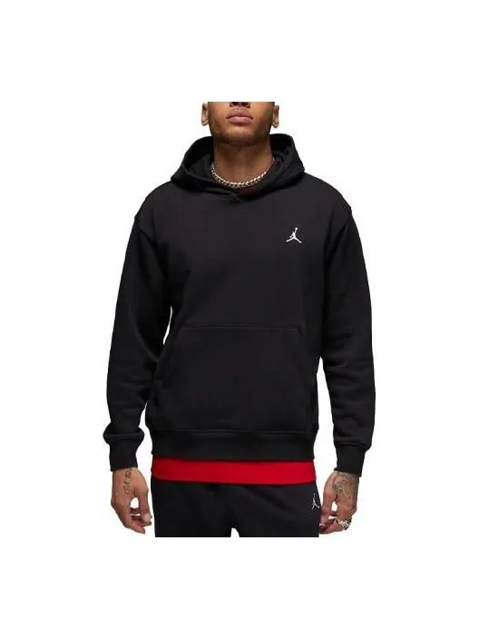 Толстовка Air Jordan Essentials Fleece Pullover Hoodie 'Black' — изображение 1 из 3, черный