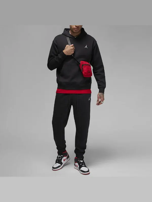 Толстовка Air Jordan Essentials Fleece Pullover Hoodie 'Black' — изображение 3 из 3, черный