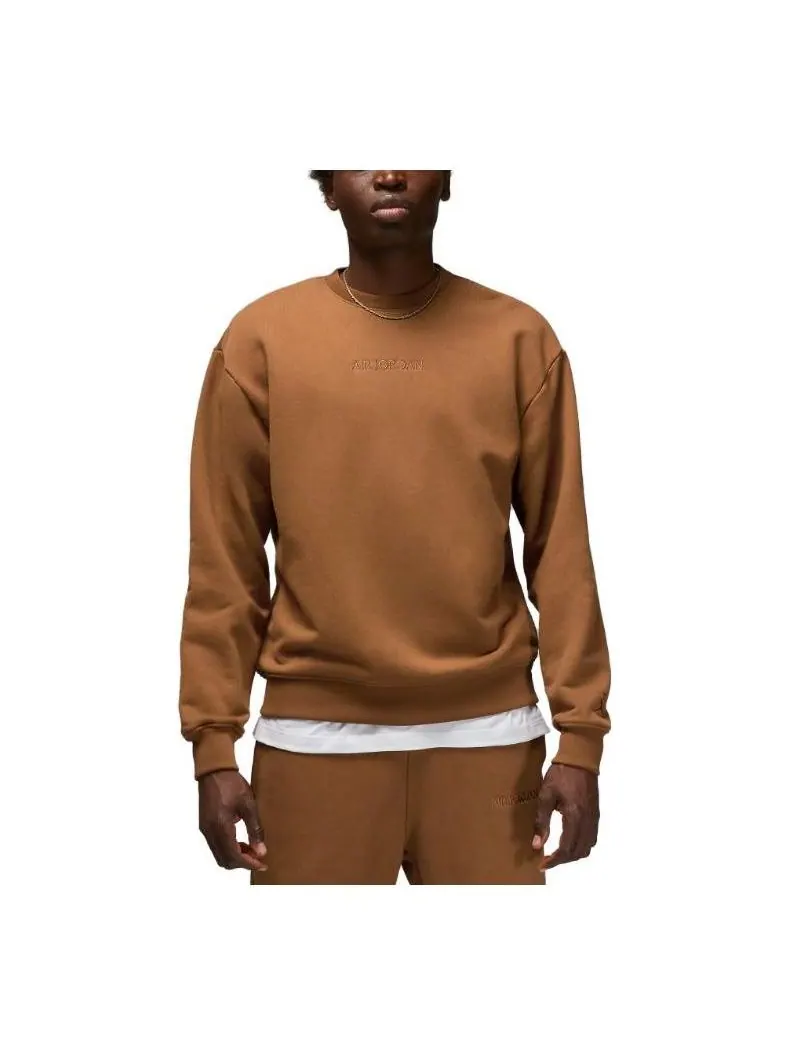 Худи Air Jordan Wordmark Fleece Crew Sweat 'Light British Tan' — изображение 1 из 3, бежевый