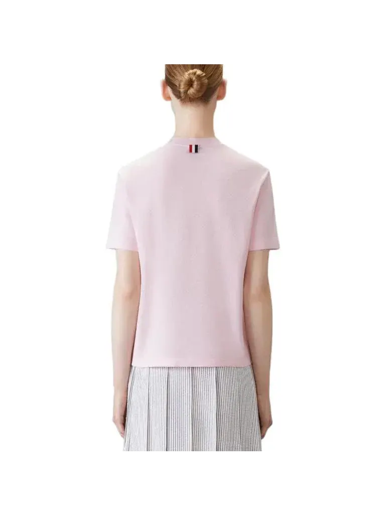 Футболка с коротким рукавом (WMNS) THOM BROWNE — изображение 3 из 3, розовый