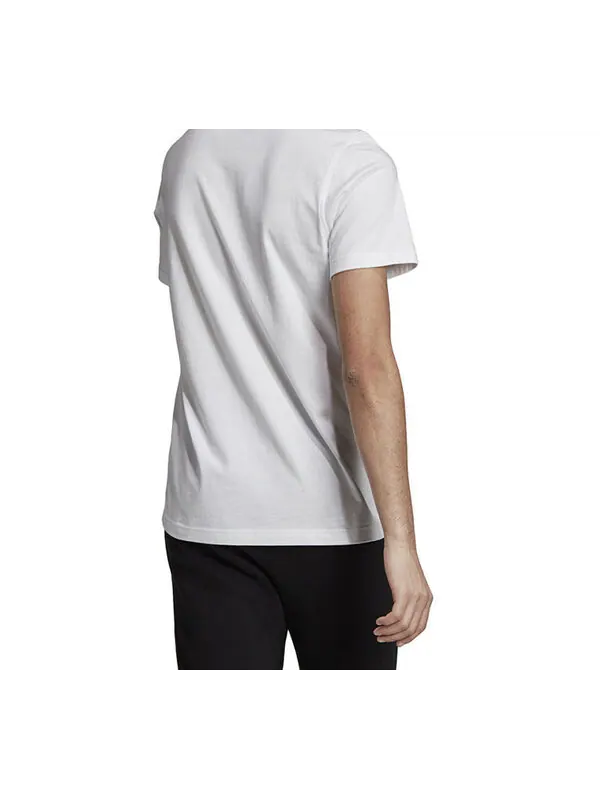 Футболка originals chest logo printing sports short sleeve white Adidas — изображение 3 из 4, белый/желтый
