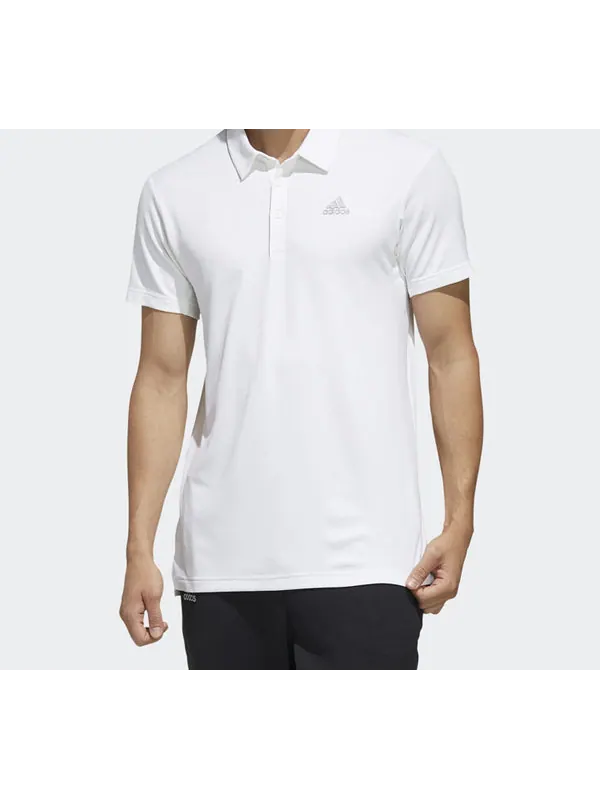 Футболка originals casual sports short sleeve polo shirt white Adidas — изображение 3 из 4, белый