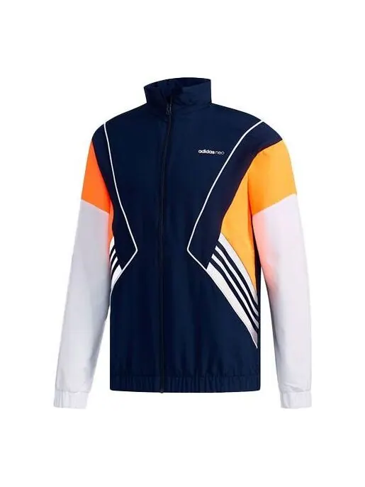 Куртка adidas neo M CS CLBLCKD WB Casual Sports Hooded Jacket Navy Blue — изображение 1 из 4, синий