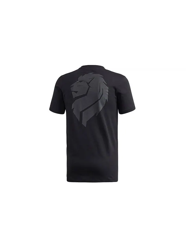 Футболка hol ci tee printed sports football training short sleeve men's black Adidas — изображение 2 из 4, черный