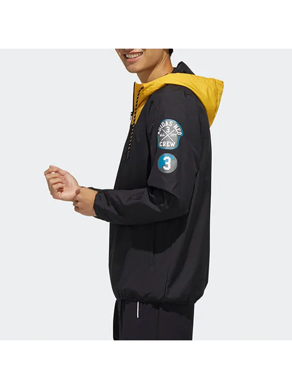 Куртка Men's adidas neo SV WB Sports Black Jacket — изображение 3 из 4, черный