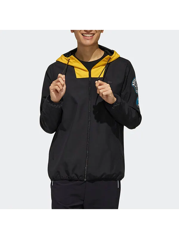 Куртка Men's adidas neo SV WB Sports Black Jacket — изображение 4 из 4, черный