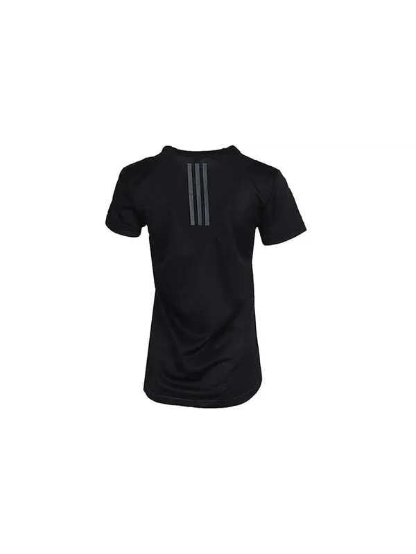 Футболка (WMNS) adidas Training T-shirts 'Black' — изображение 2 из 4, черный