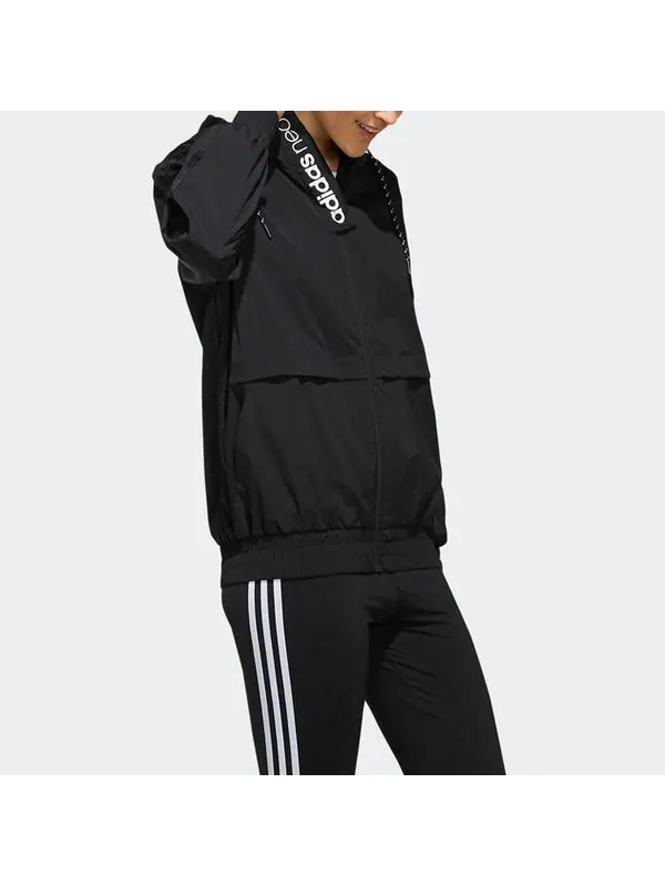 Куртка нео с капюшоном спортивная куртка Adidas — изображение 4 из 4, черный