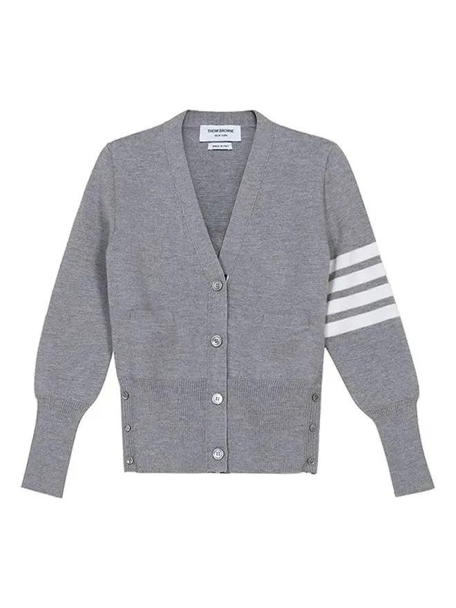 (WMNS) Кардиган THOM BROWNE 'Серый' — изображение 1 из 2