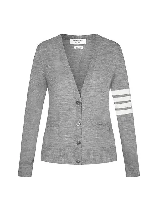 (WMNS) THOM BROWNE Кардиган 'Серый' — изображение 1 из 2