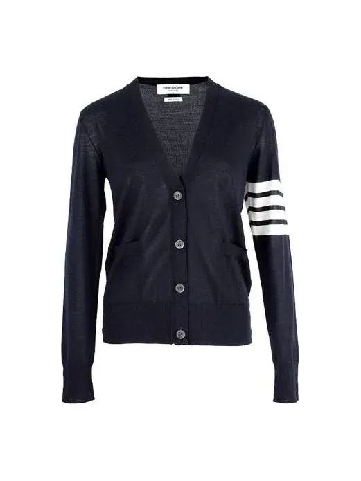 (WMNS) Кардиган THOM BROWNE 'Navy' — изображение 1 из 3, темно-синий