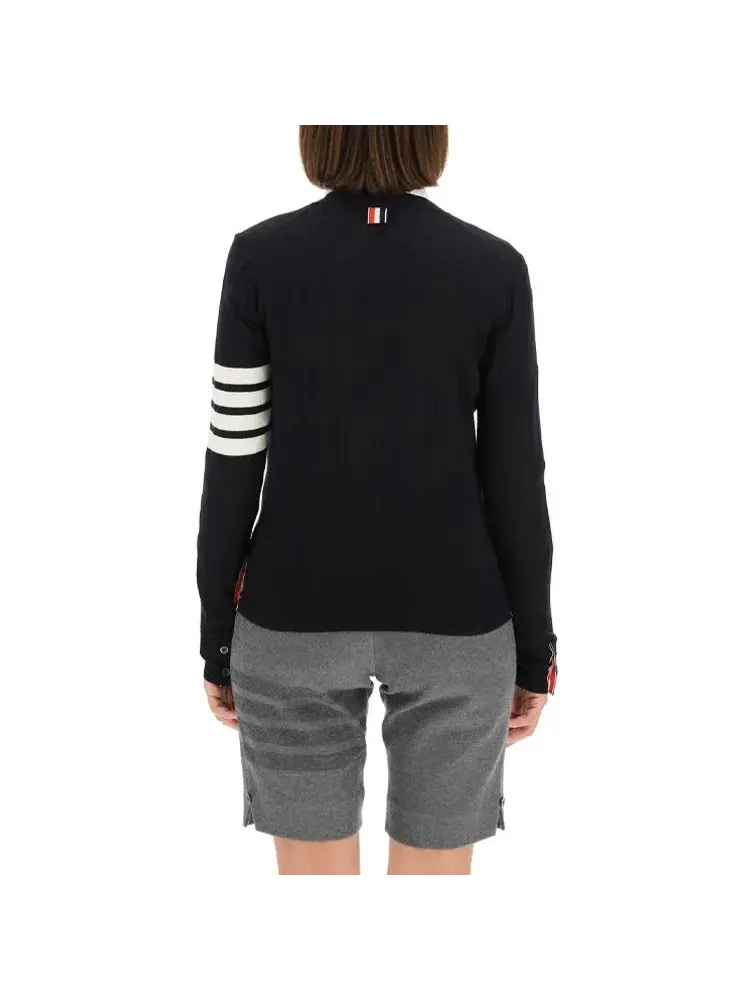(WMNS) Кардиган THOM BROWNE 'Navy' — изображение 3 из 3, темно-синий