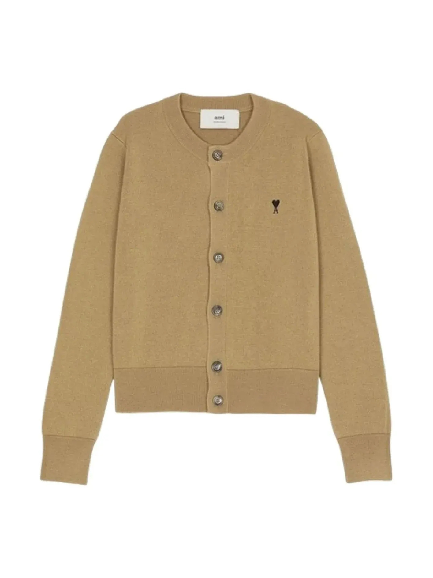 Кардиган (WMNS) AMI Cardigan 'Camel' — изображение 1 из 1, бежевый