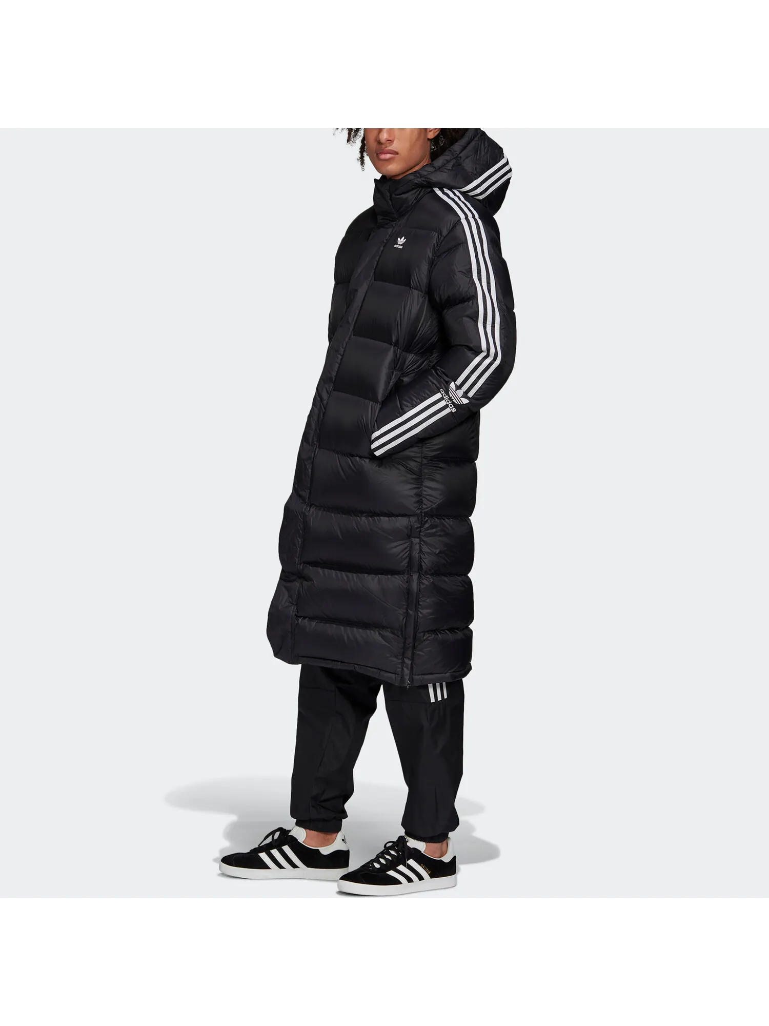 Пуховик Adidas Originals Long — изображение 3 из 5, черный