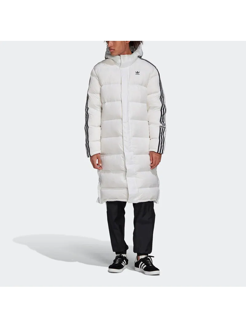 Пуховик Adidas Originals Long — изображение 3 из 6, белый