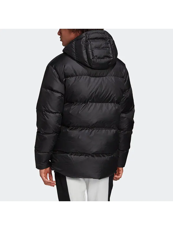 Пуховик adidas originals Mid Reversable Down Jacket Black — изображение 4 из 4, черный
