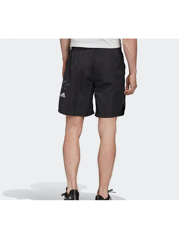 Шорты tech shorts sports shorts men black Adidas — изображение 3 из 4, черный