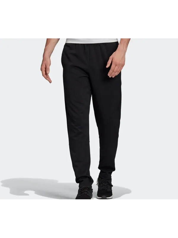 Спортивные штаны adidas Plain Knitted Long Pants Men Black — изображение 3 из 4, черный