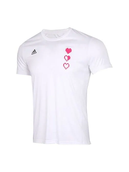 Футболка 25/7 running sports short-sleeve men white 7 tee Adidas — изображение 1 из 4, белый