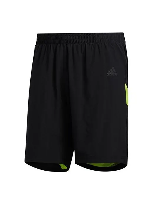 Шорты adidas Own The Run Sho Running Sports Shorts Black Green — изображение 1 из 4, черный/зеленый