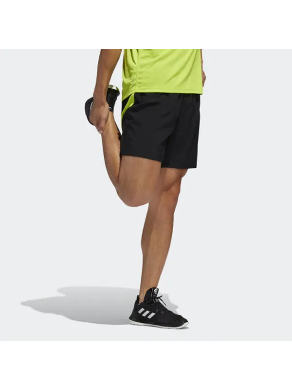 Шорты adidas Own The Run Sho Running Sports Shorts Black Green — изображение 4 из 4, черный/зеленый