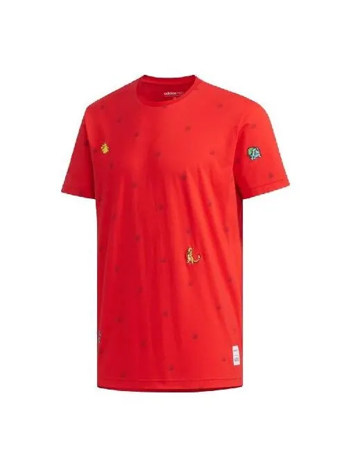 Футболка neo x pokmon crossover series sports short sleeve red Adidas — изображение 1 из 4, красный