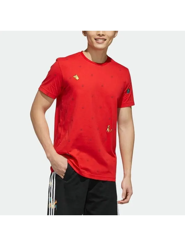 Футболка neo x pokmon crossover series sports short sleeve red Adidas — изображение 3 из 4, красный