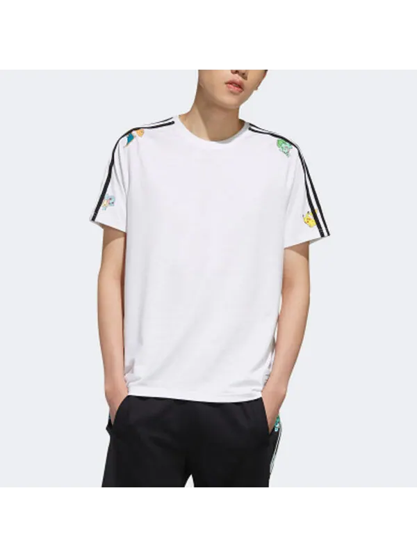 Футболка neo x pokmon crossover series pikachu с принтом короткий рукав Adidas — изображение 3 из 4, белый