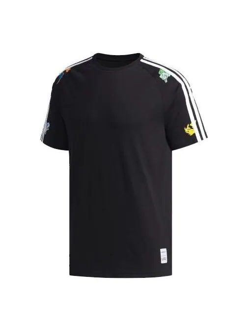 Футболка adidas neo x Pokmon Crossover Casual Short Sleeve Black — изображение 1 из 3, черный