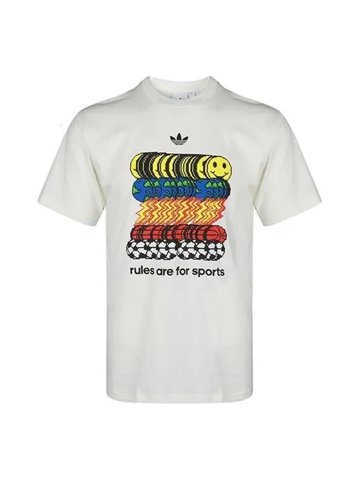 Футболка оригиналы sportsrule печать короткий рукав Adidas — изображение 1 из 4, белый