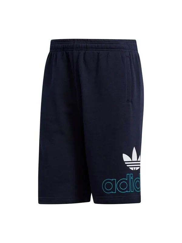 Шорты originals pre game short loose running sports shorts blue Adidas — изображение 1 из 4, синий