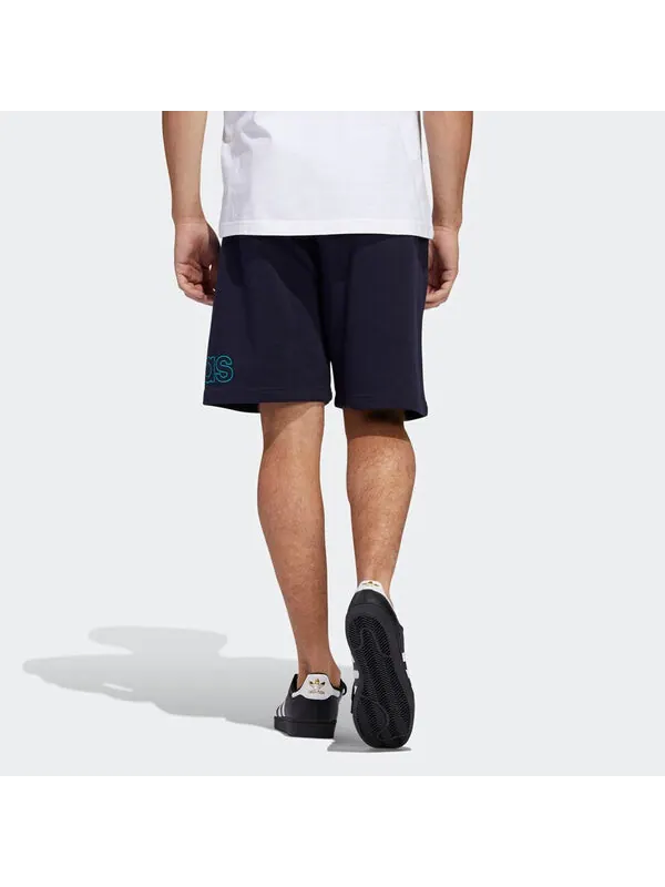 Шорты originals pre game short loose running sports shorts blue Adidas — изображение 4 из 4, синий