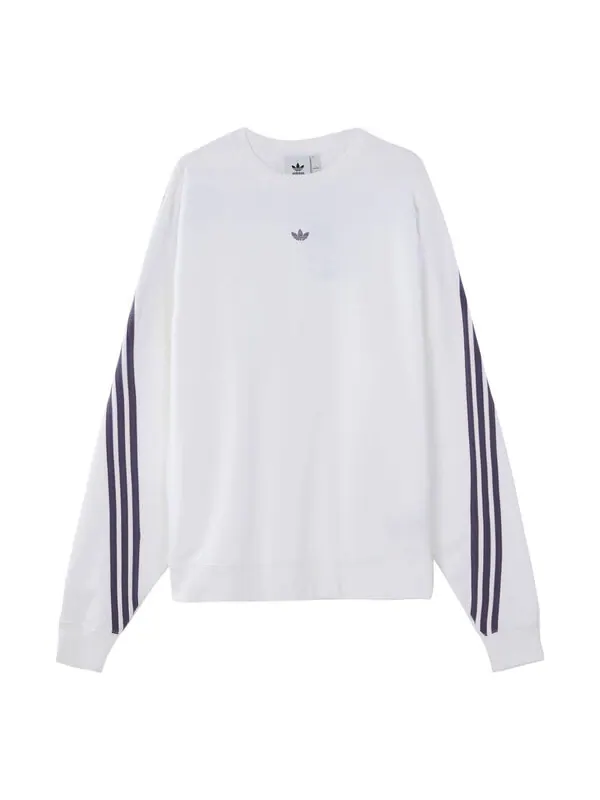 Толстовка adidas originals Side Stripe Loose Pullover White — изображение 1 из 4, белый