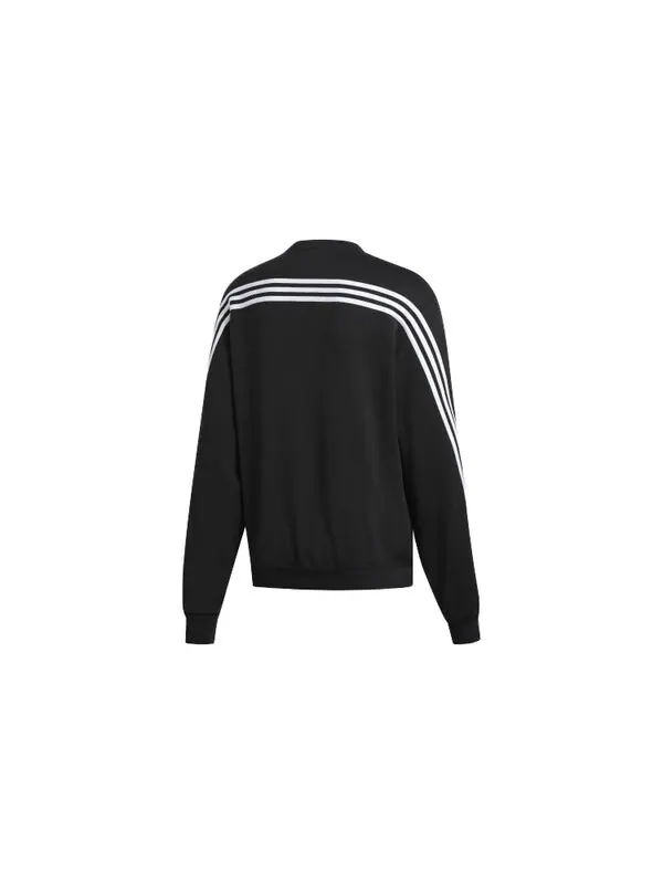 Толстовка с капюшоном оригинальная 3 полоски обертка cr круглый вырез Adidas — изображение 2 из 4, черный