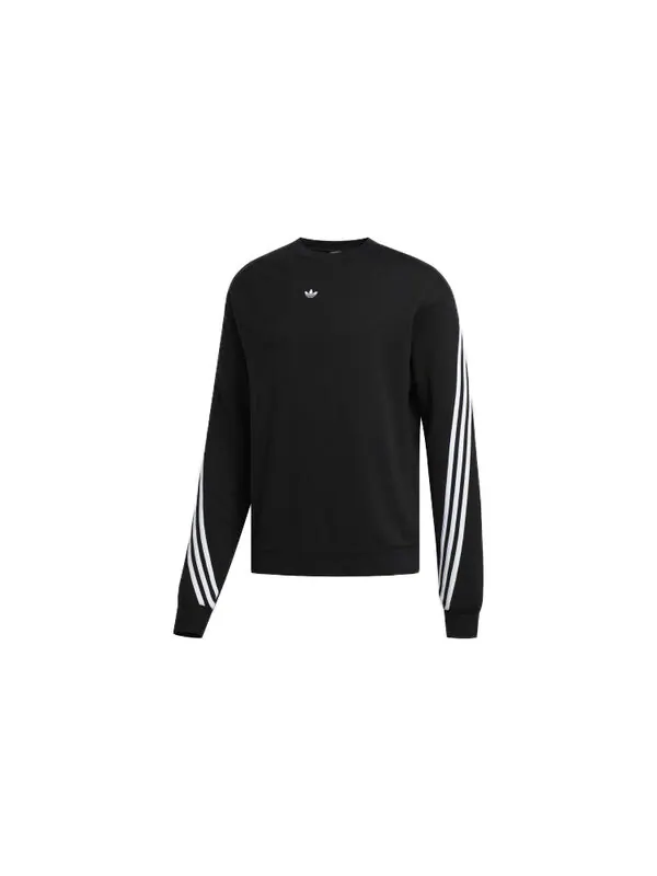 Толстовка с капюшоном оригинальная 3 полоски обертка cr круглый вырез Adidas — изображение 3 из 4, черный