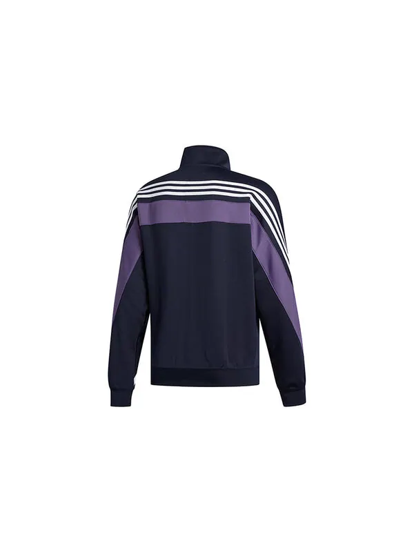 Куртка adidas originals Stand Collar Casual Sports Jacket Navy Blue — изображение 2 из 4, темно-синий